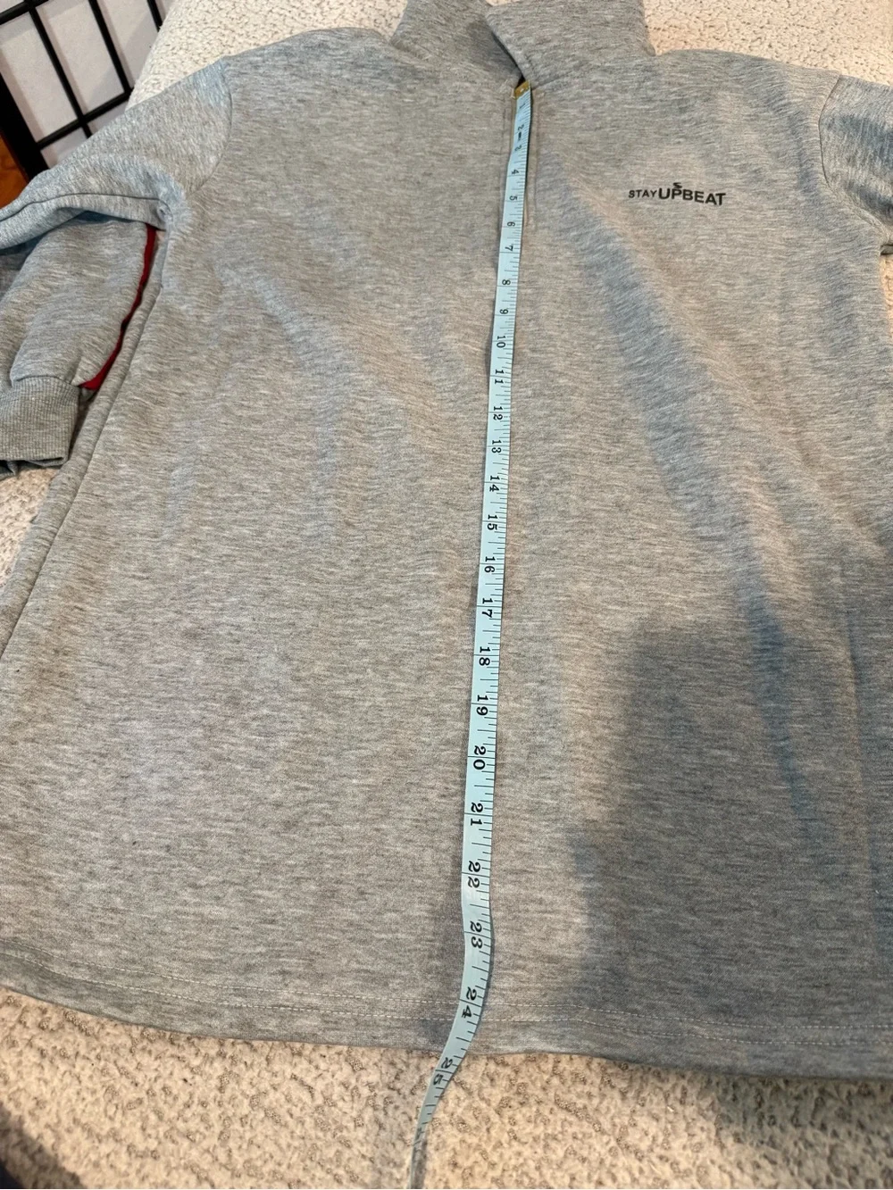 🌟 Stay Upbeat “COURAGEOUS” Quarter Zip Sweatshirt – Youth Size‎ 8 – NWOT